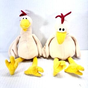Foster Farms Authentic 9” Foster Imposter Chickens Beanie Plushies 2001